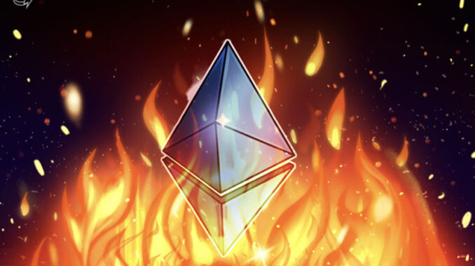 Almost 1M Ether would have been burnt in past year if fee proposal approved