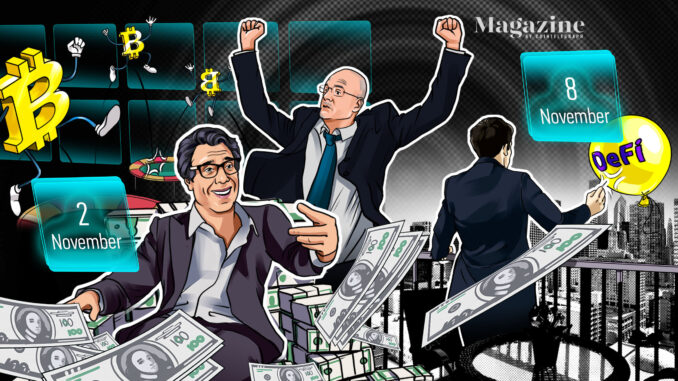 Bitcoin special! New 2020 high, election fallout, DeFi suffers: Hodler’s Digest, Nov