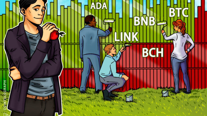 Top 5 cryptocurrencies to watch this week: BTC, BNB, ADA, BCH, LINK